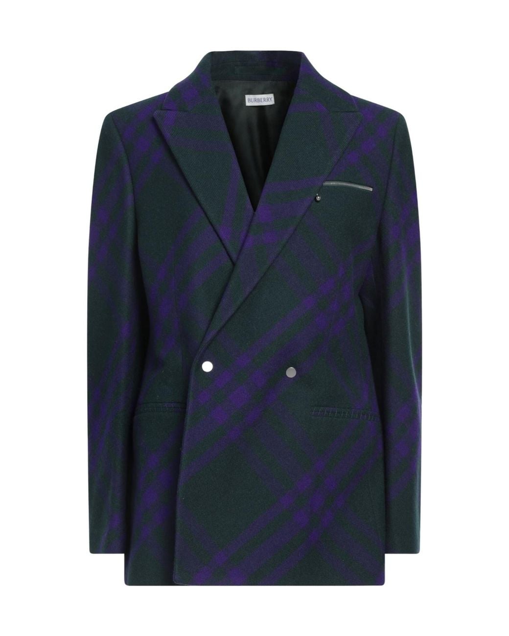 Burberry Blue Double-Breasted Blazer