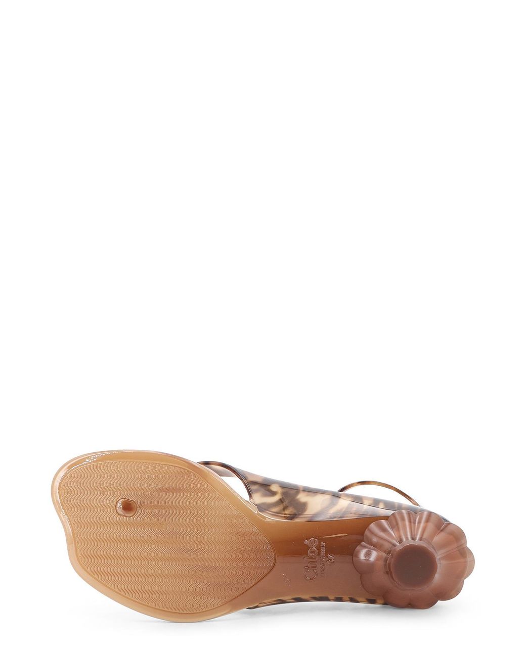 Chloé Brown Jelly Sandals