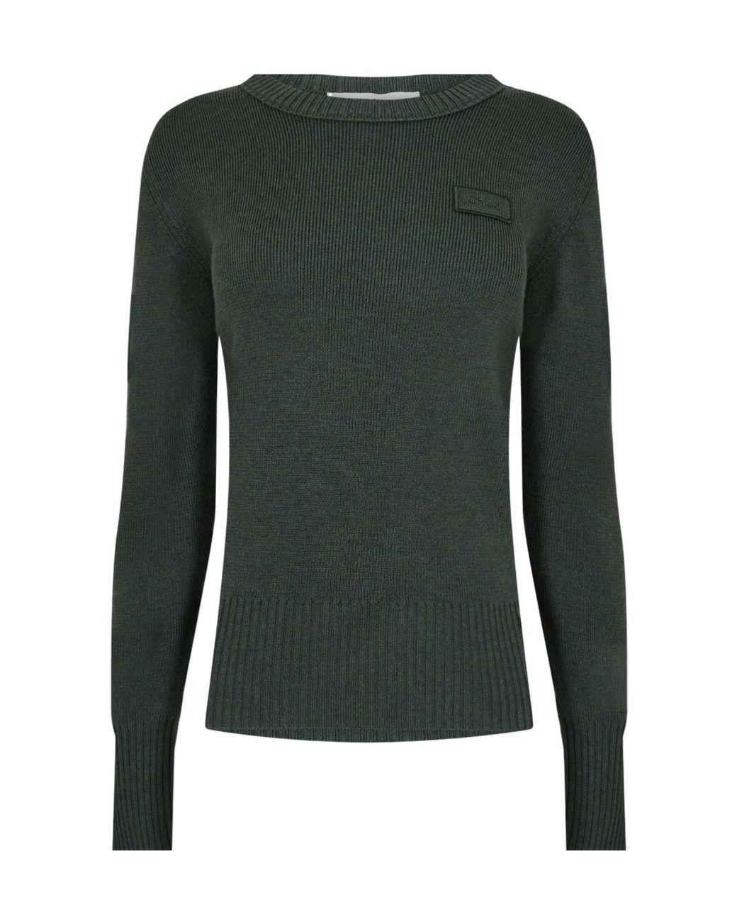 Chloé Green Elegant Knitted Sweater