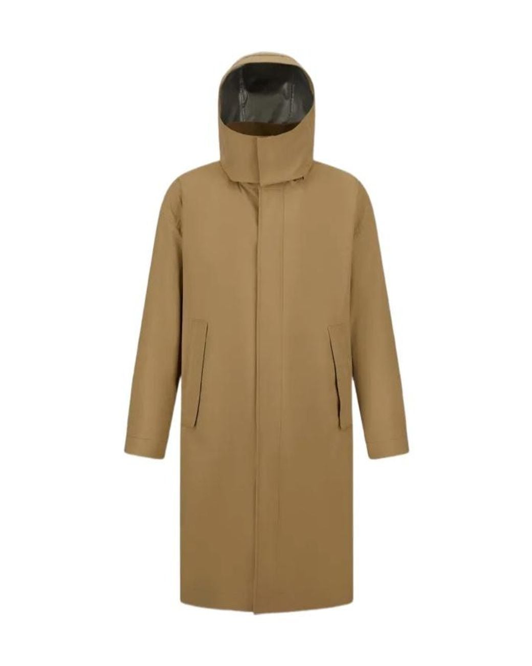 Herno Natural Hooded Pocket Parka Coat for men