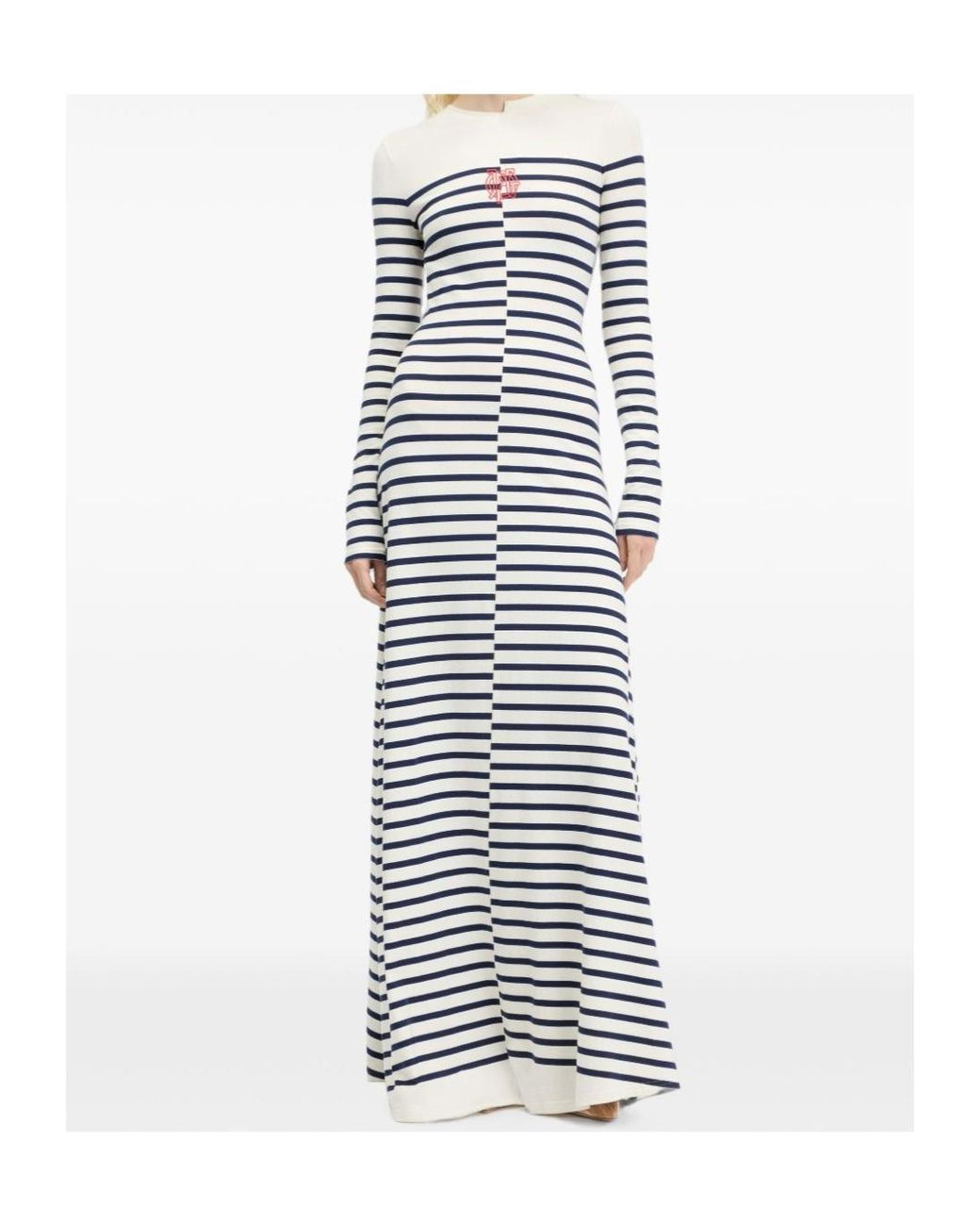 Jean Paul Gaultier White Long-Sleeved Dress