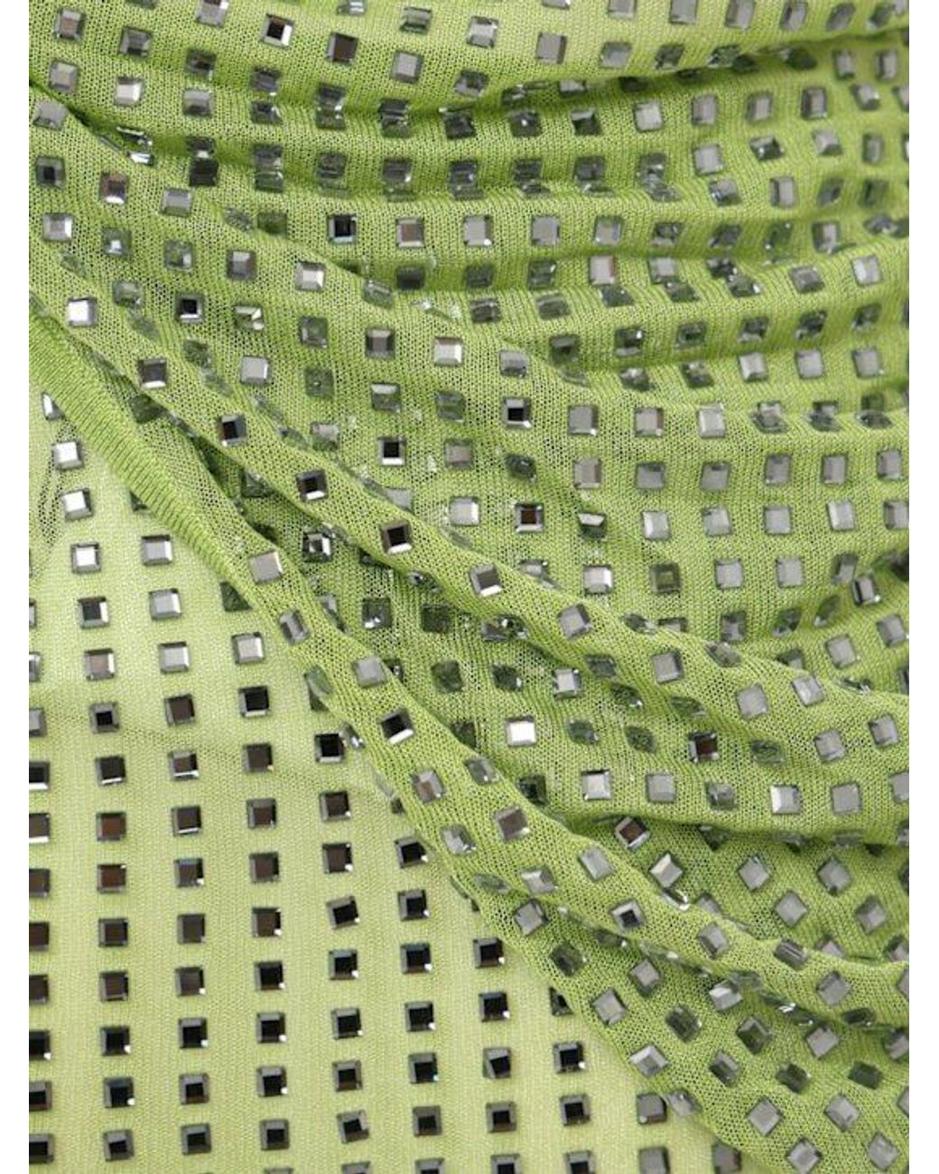 Christopher Esber Green Cirrus Cutaway One-Shoulder Dress