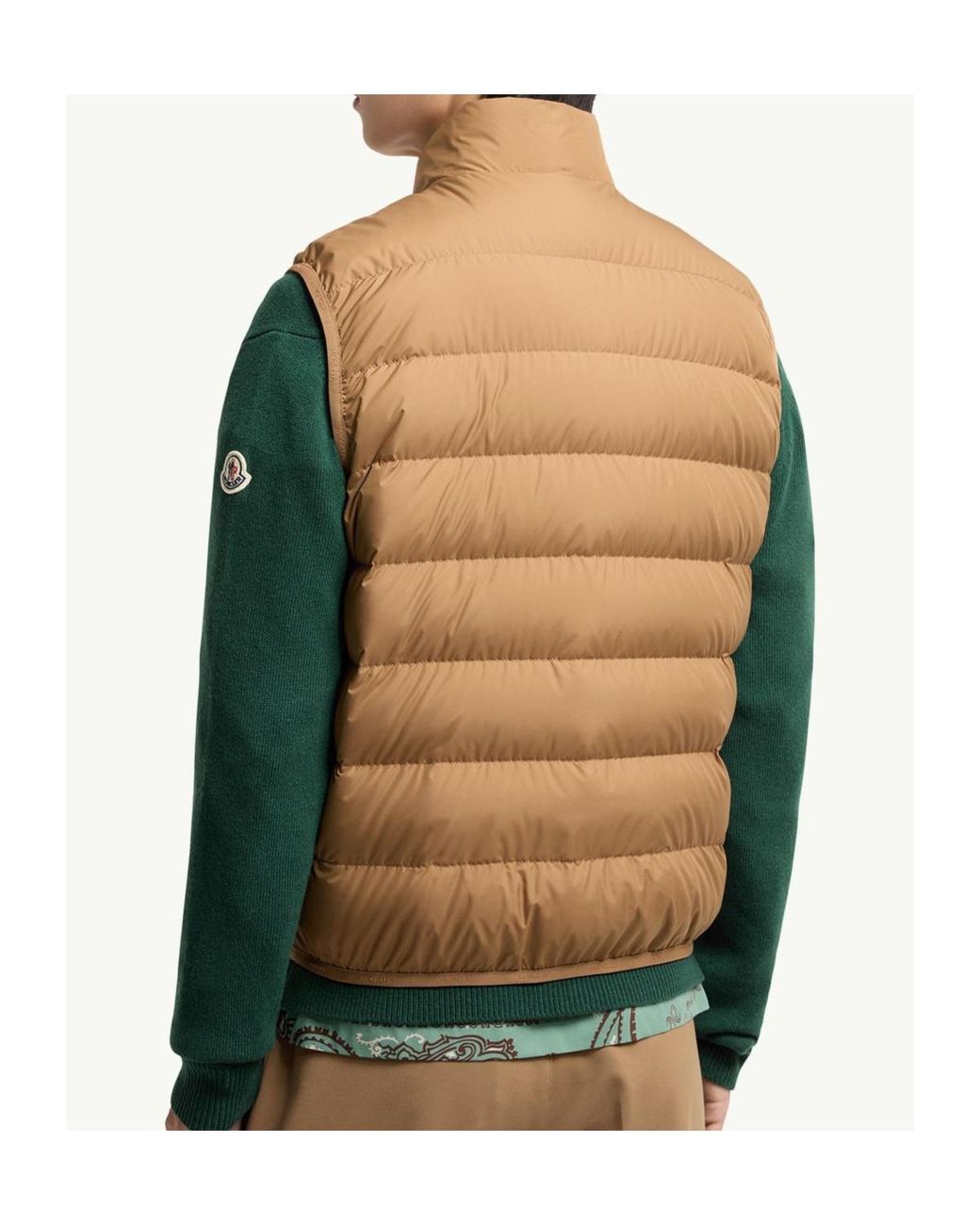 Moncler Natural Contrin Zip-Up Padded Vest for men