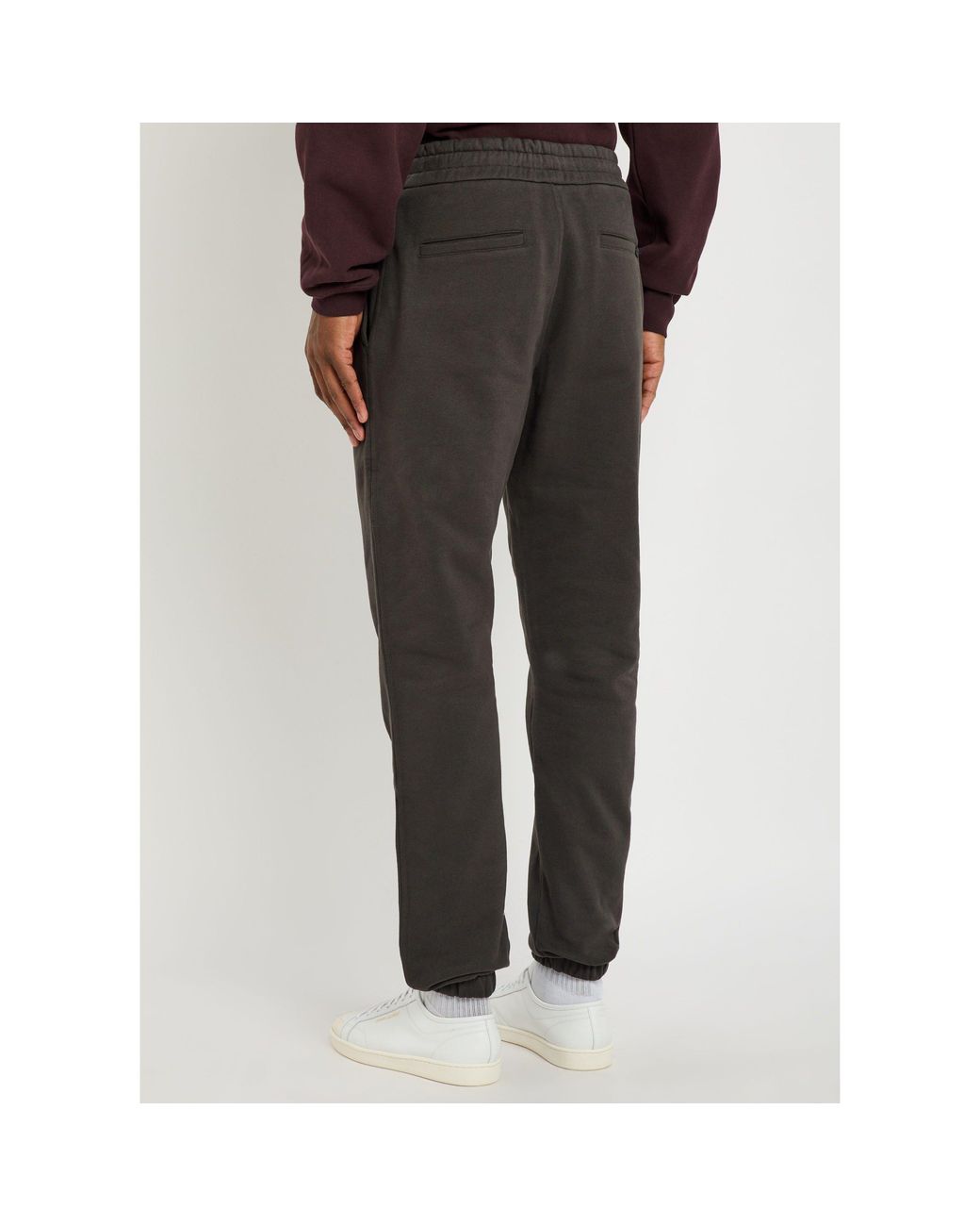 Saint Laurent Gray Drawstring Ankle Sweatpants for men