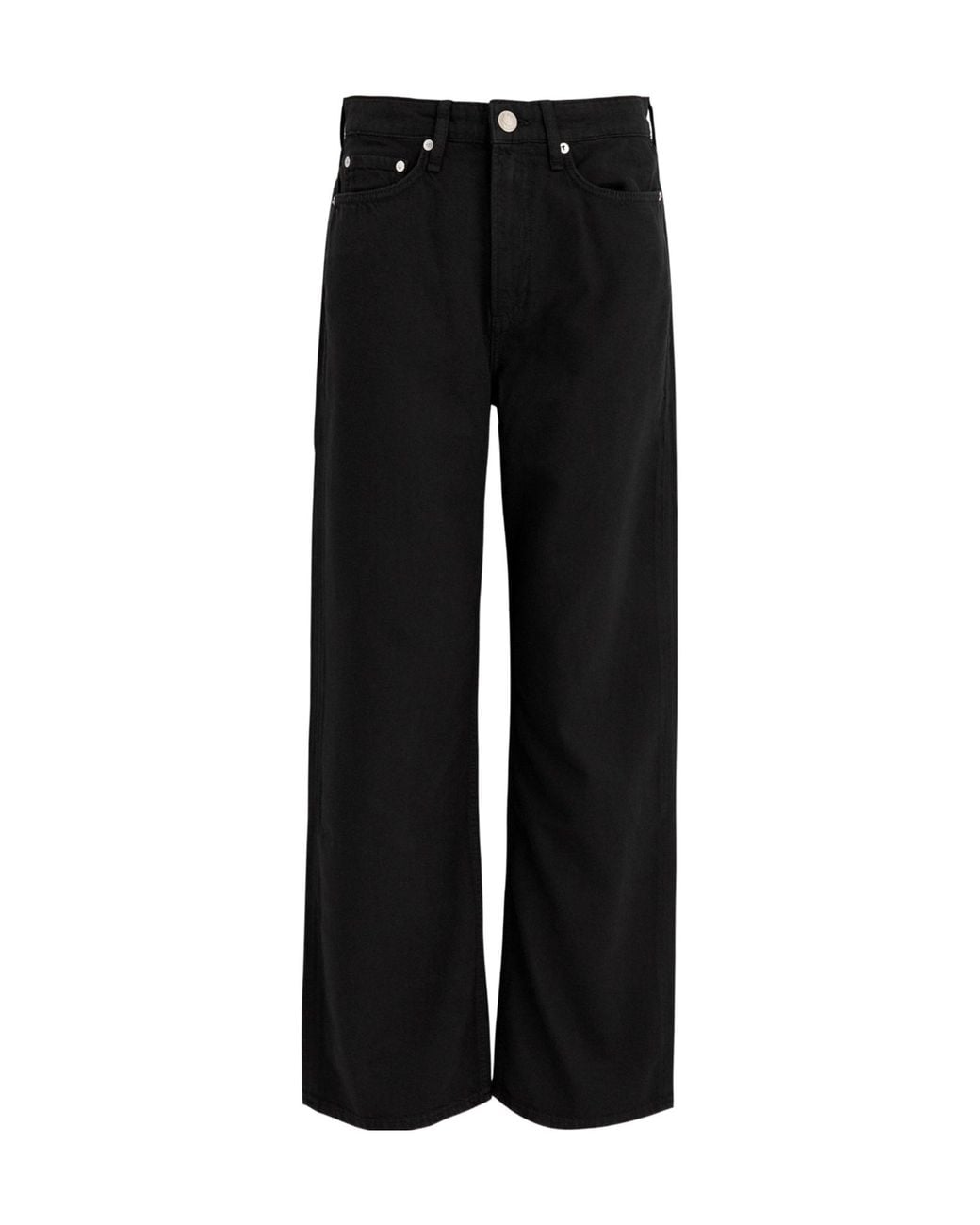 Rag & Bone Black Loose High-Waist Jeans