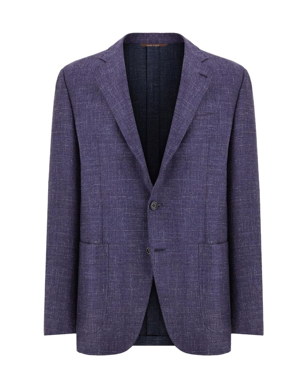 Canali Blue Single-Breasted Blazer for men