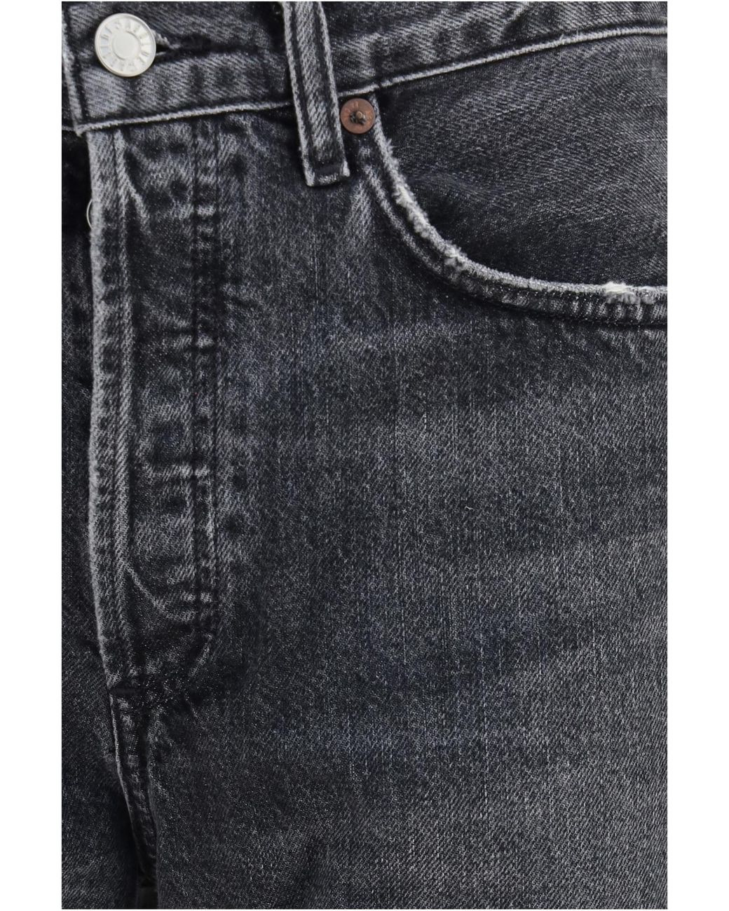 Agolde Gray Lana Straight-Leg Jeans