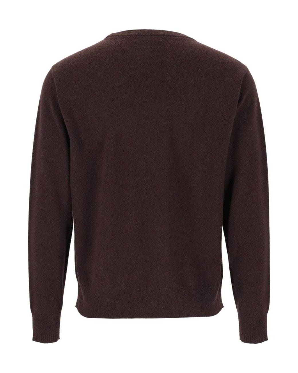 Dries Van Noten Brown Muroli Crew-Neck Knitted Sweater for men