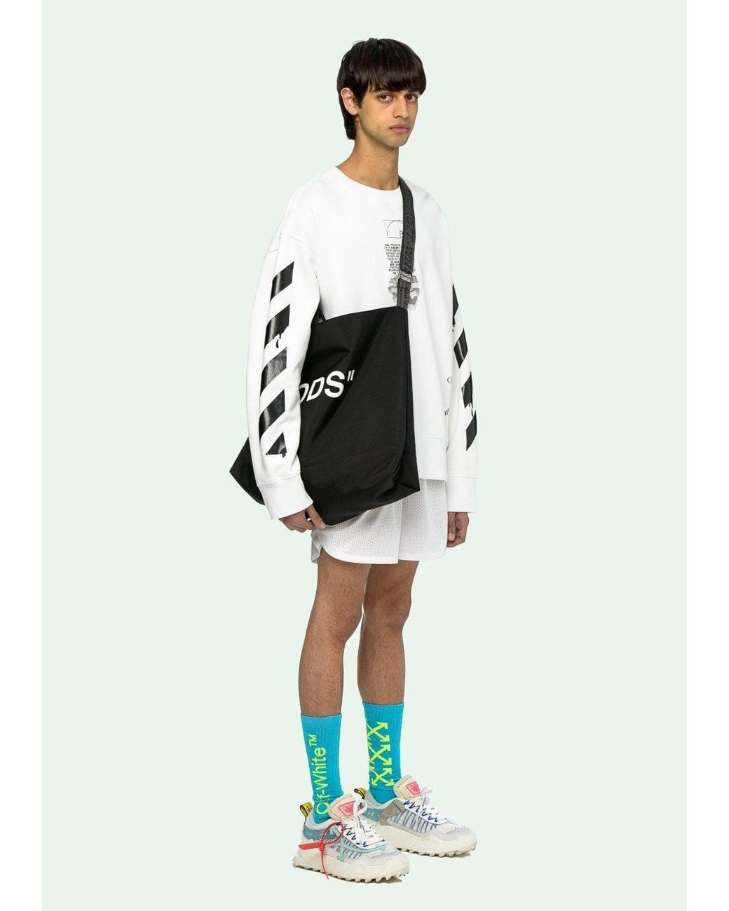 Off-White c/o Virgil Abloh Black Dripping Arrows Sweatshirt for men