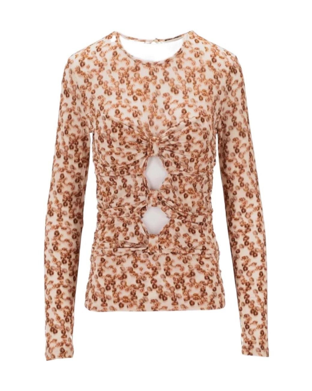 Isabel Marant Pink Gladice Bow-Detailed Top