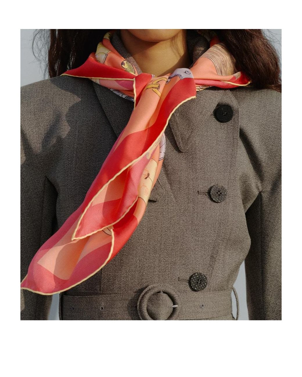 Jacquemus Pink Le Grand Foulard Cocktail-Print Silk Scarf