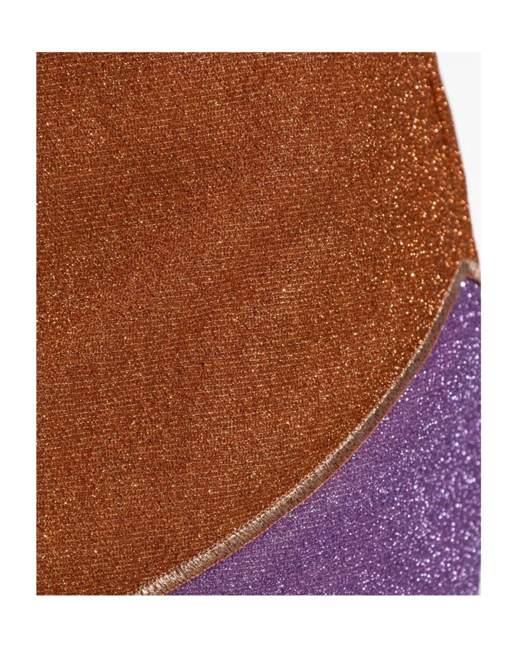 Oseree Brown Oséree Lurex Wrap Wrap Mini Beach Skirt