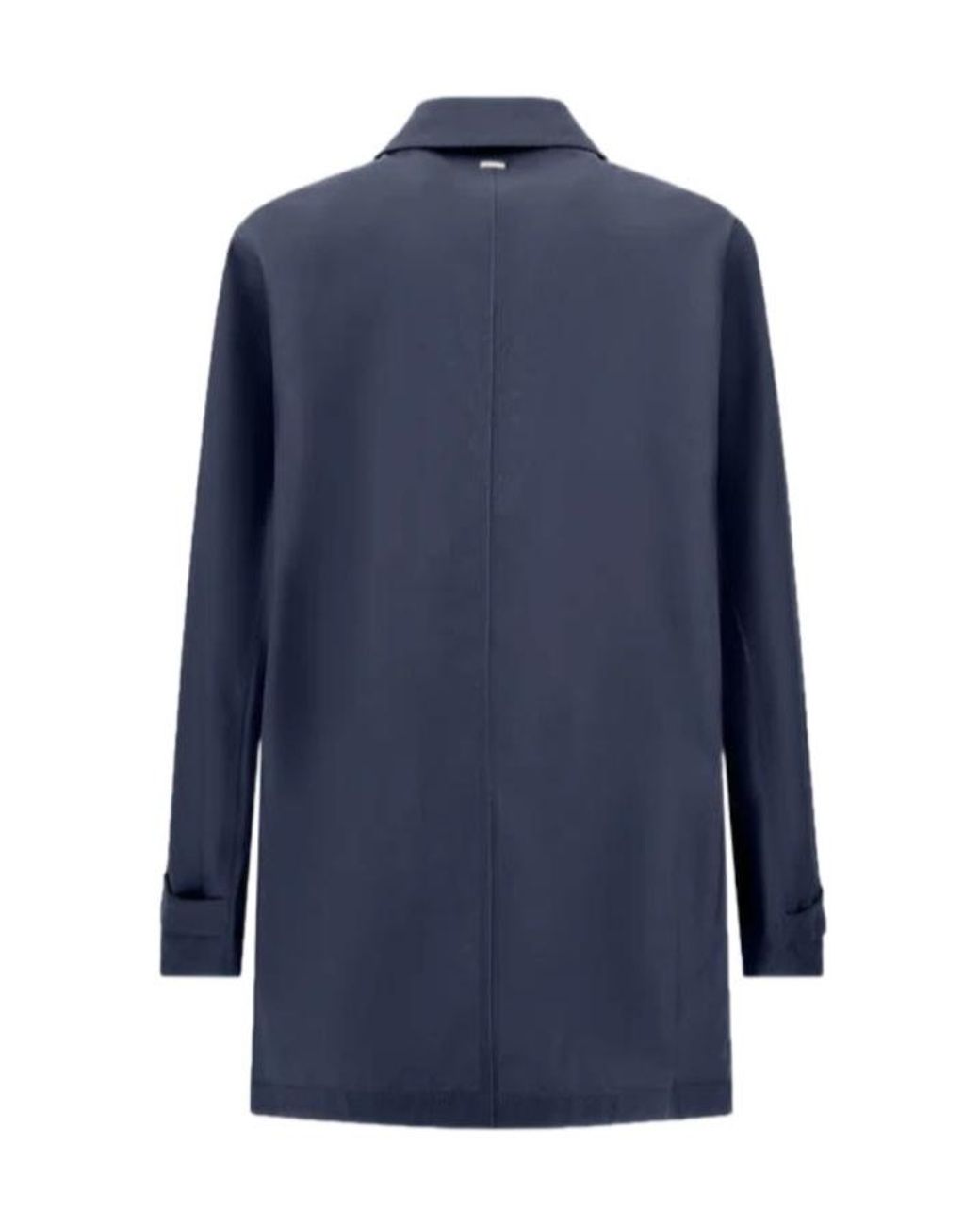 Herno Blue Welt-Pocket Raincoat for men