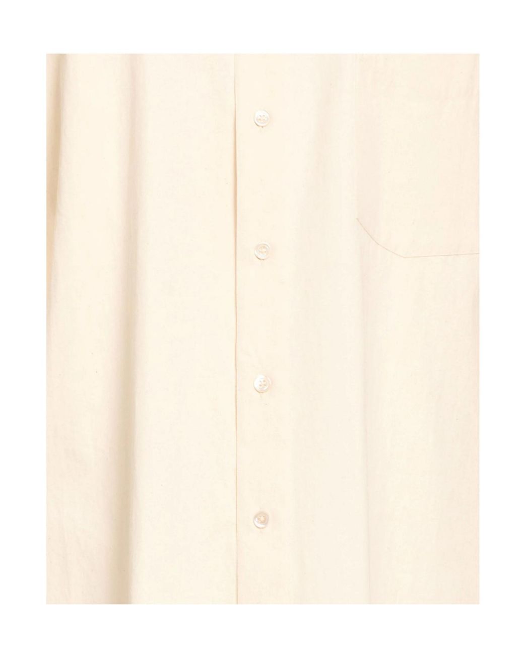Maison Margiela White Solid Colour Shirts