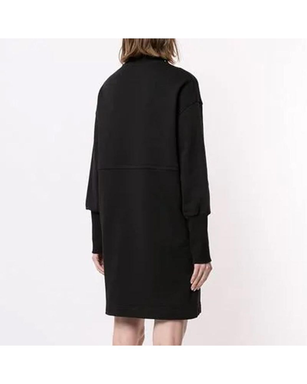 MSGM Black Round Neck Dress