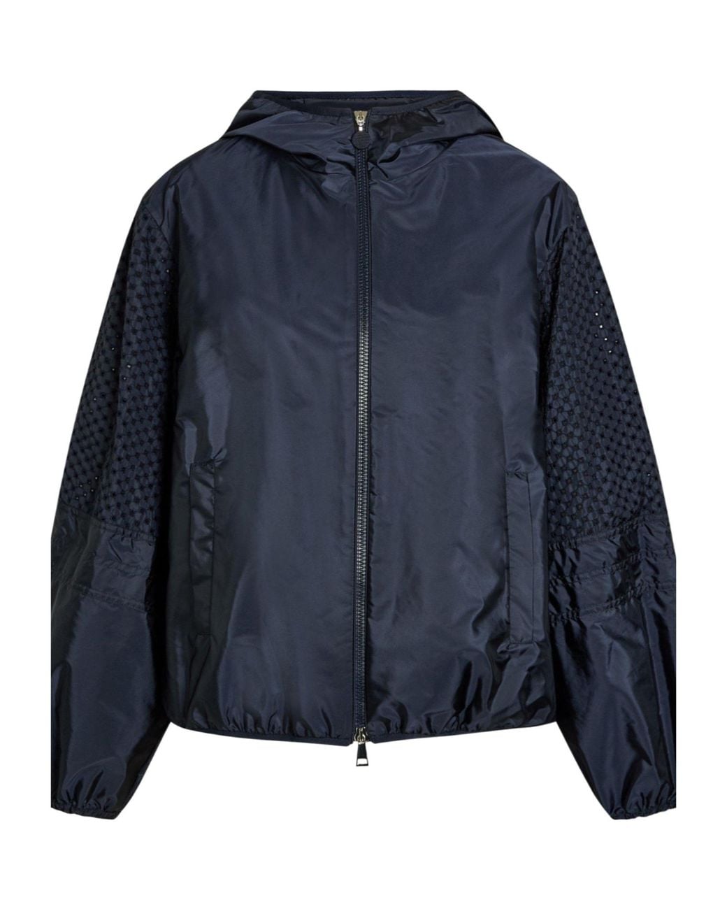 Moncler Blue Simple Nylon Jacket