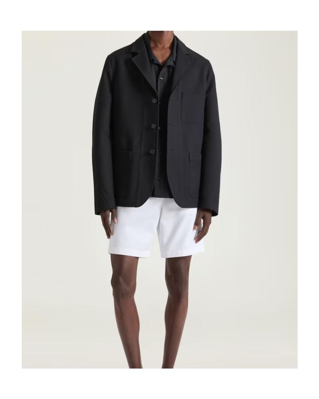 Givenchy Black Single-Breasted Deconstructed Jacket for men