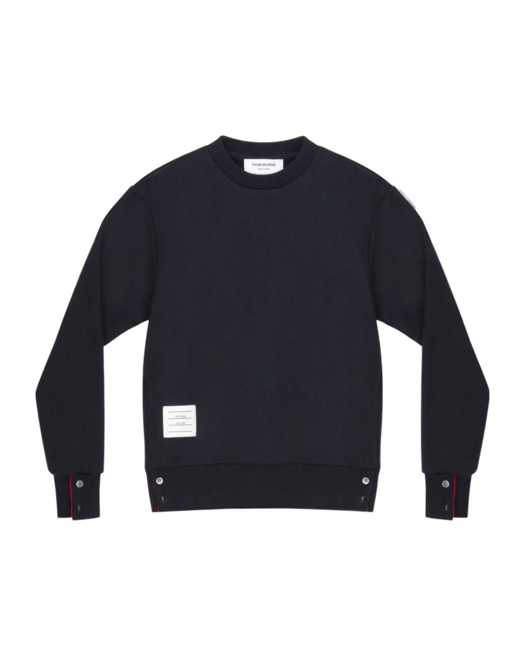 Thom Browne Blue Rwb-Striped Crewneck Sweatshirt