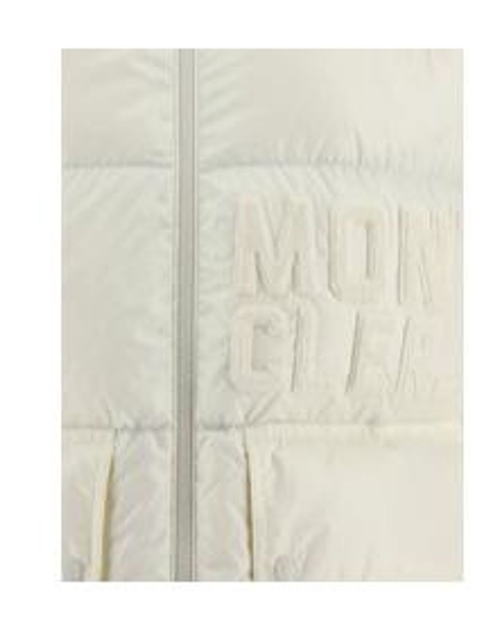 Moncler White Logo-Appliqué Padded Jacket