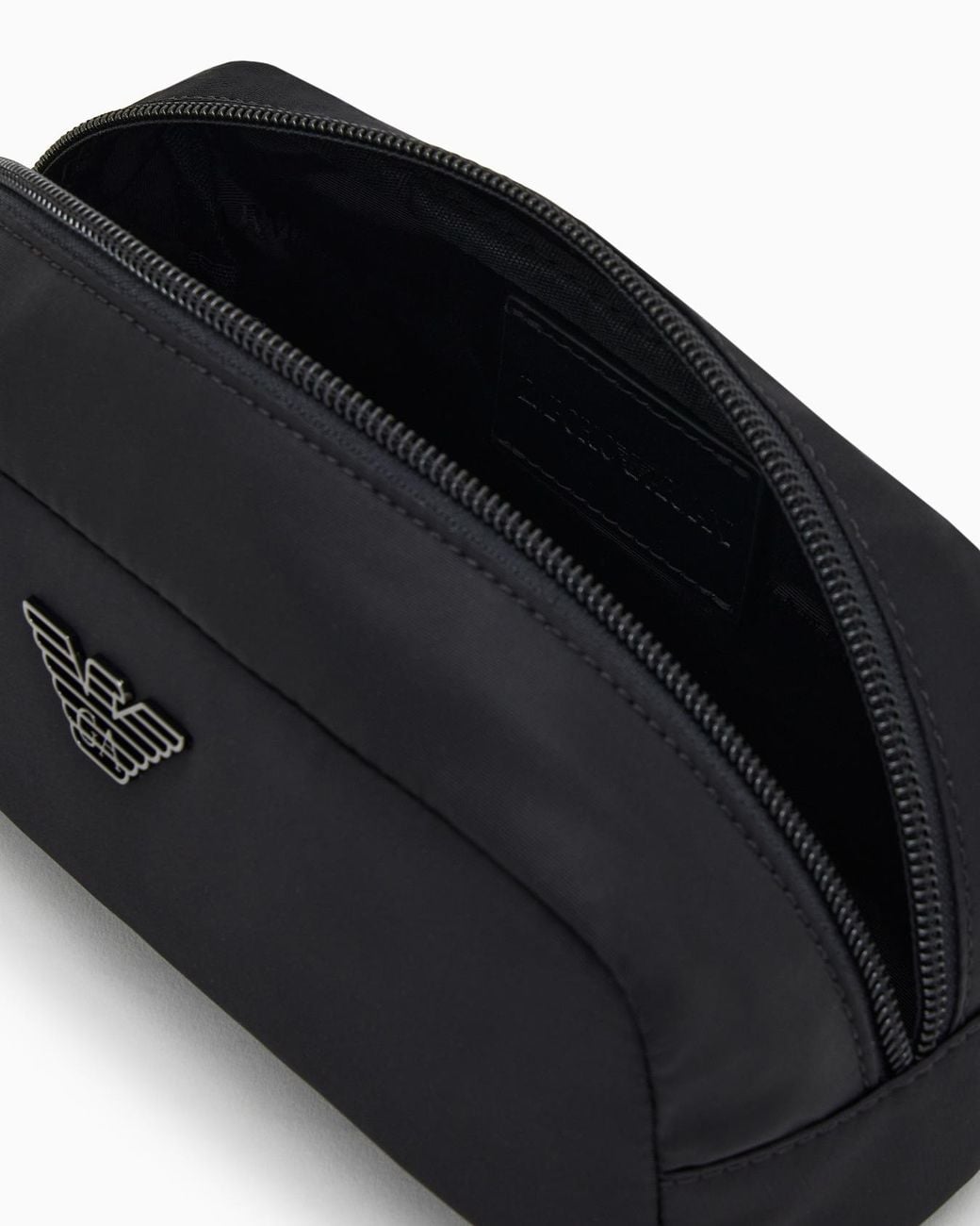 Emporio Armani Blue Eagle Plaque Toiletry Bag
