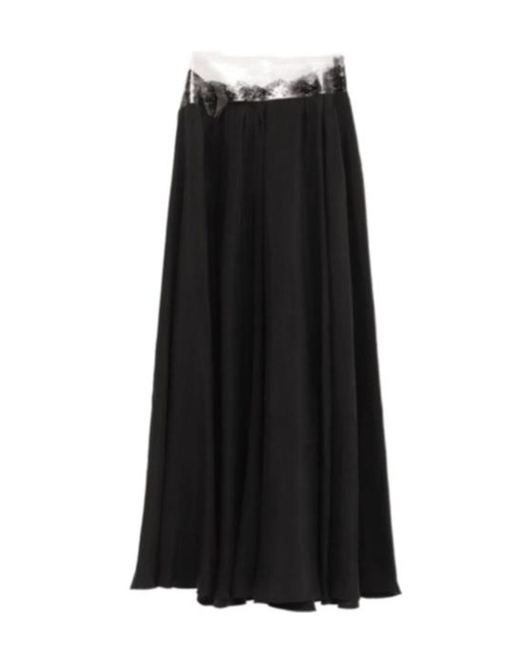 Maison Margiela Black Pleated Skirt