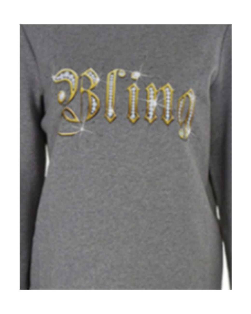 Moschino Gray Printed Logo Dress