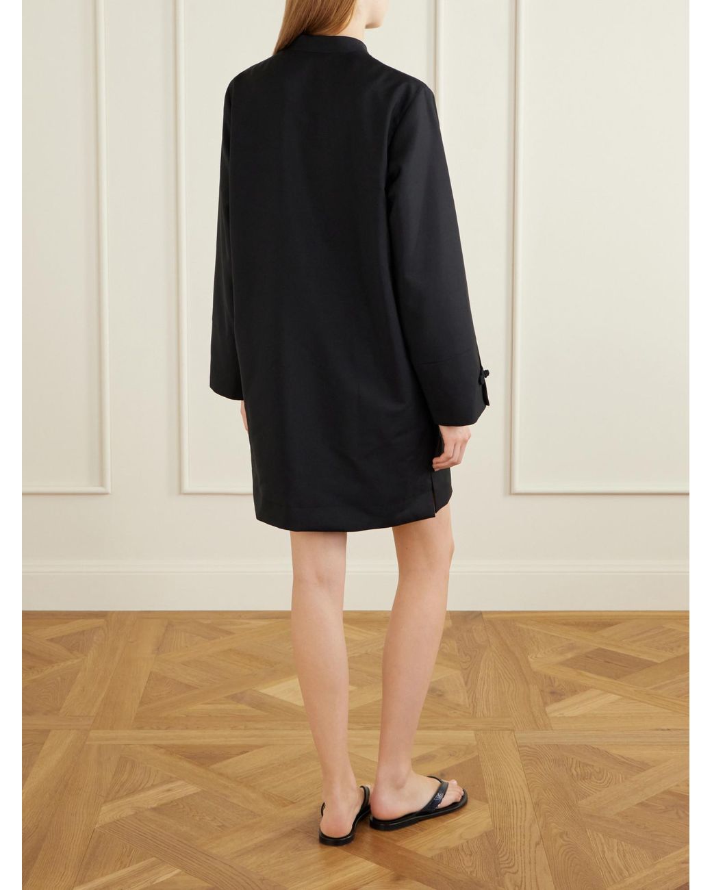 Rohe Blue Simple Straight-Cut Dress