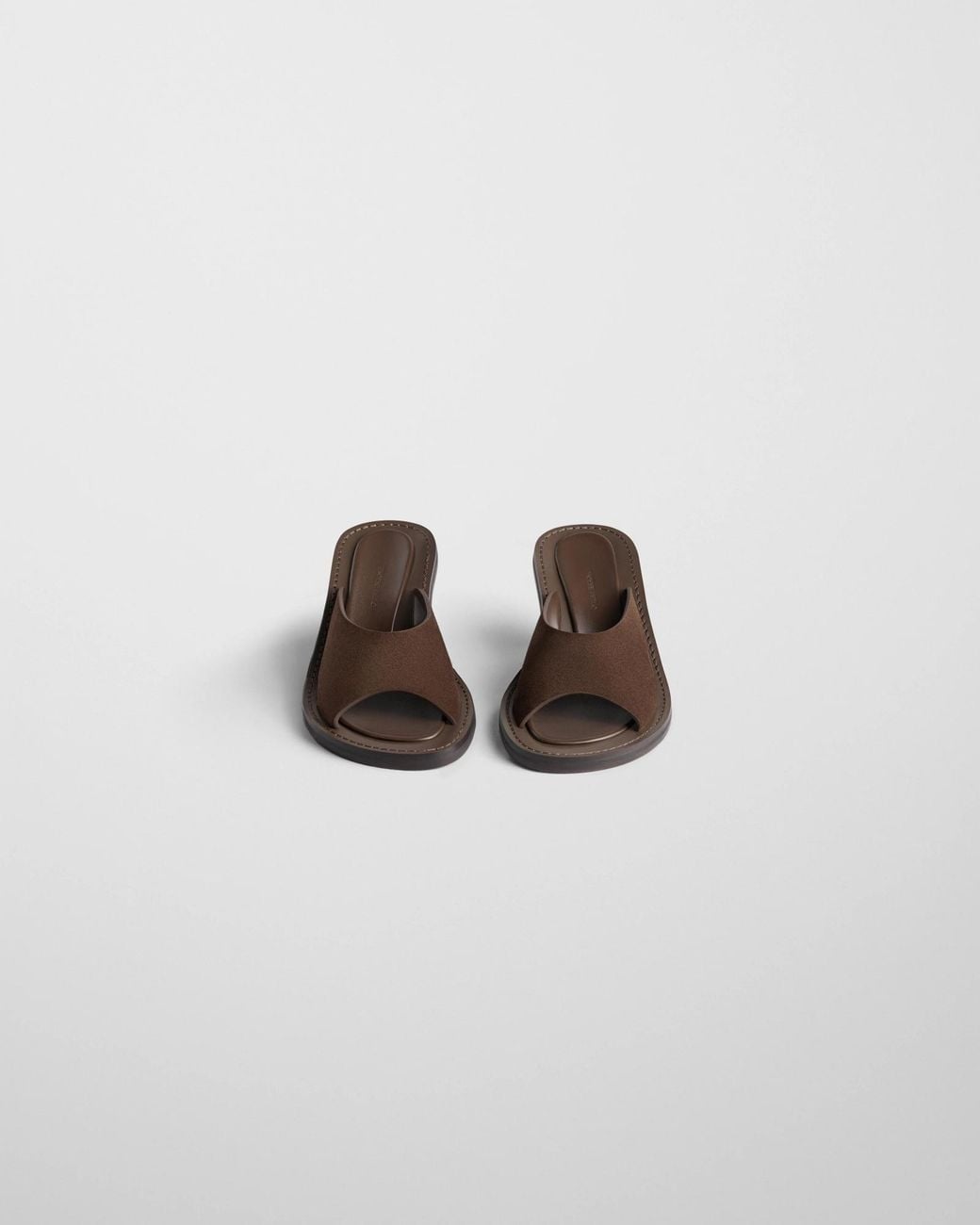 Phoebe Philo Brown Round-Toe Open-Toe High-Heeled Sandals