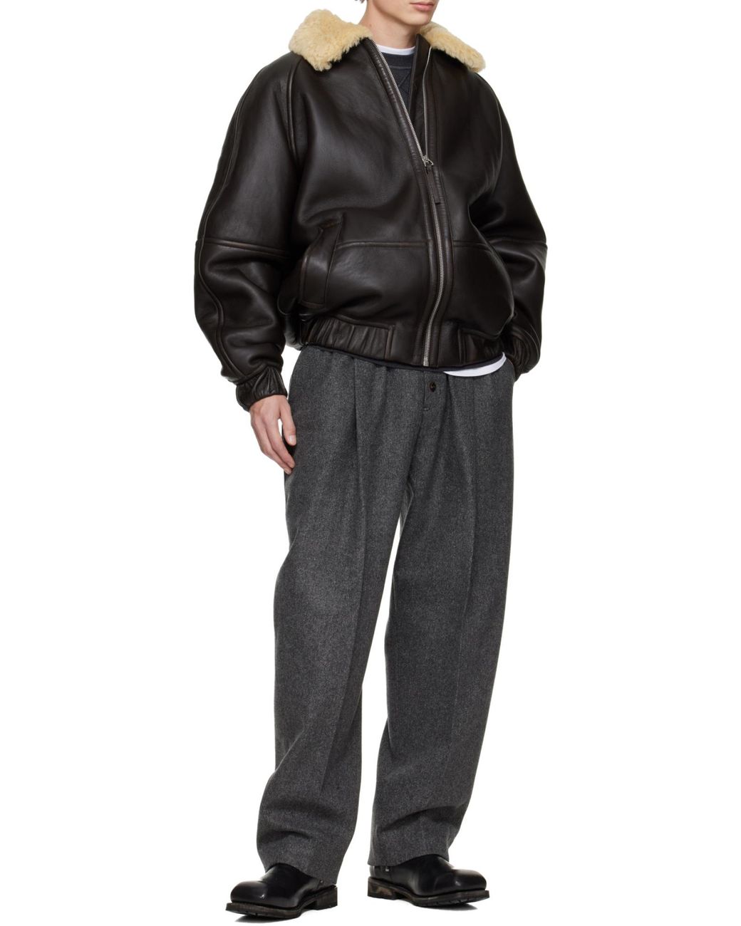 Jacquemus Black The Bombardier Zip-Up Jacket for men