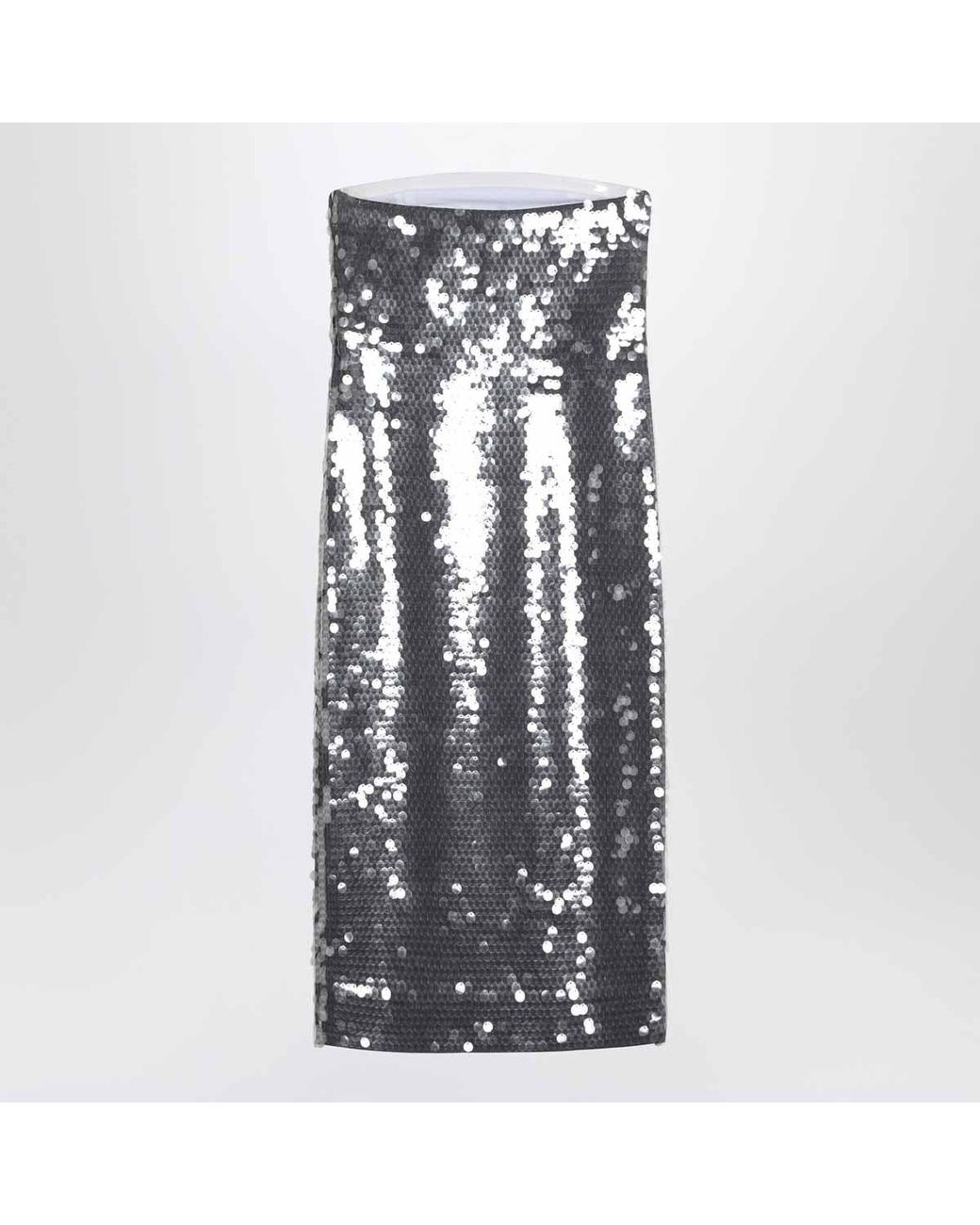 Sportmax Gray Sequined Dress