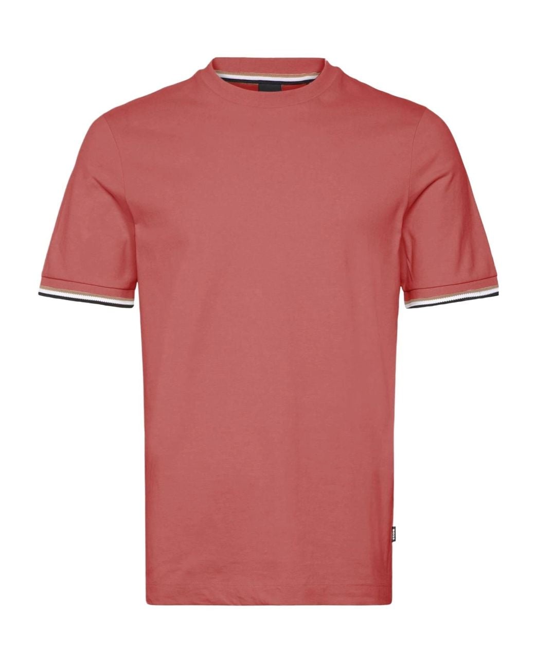 Boss Red Contrast Trim T-Shirt for men
