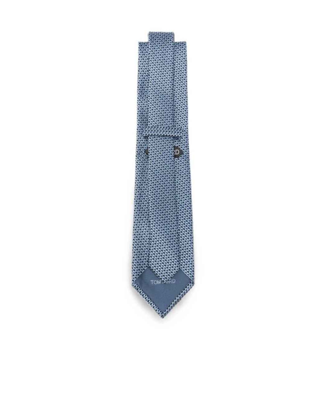 Tom Ford Blue Micro-Patterned Tie for men