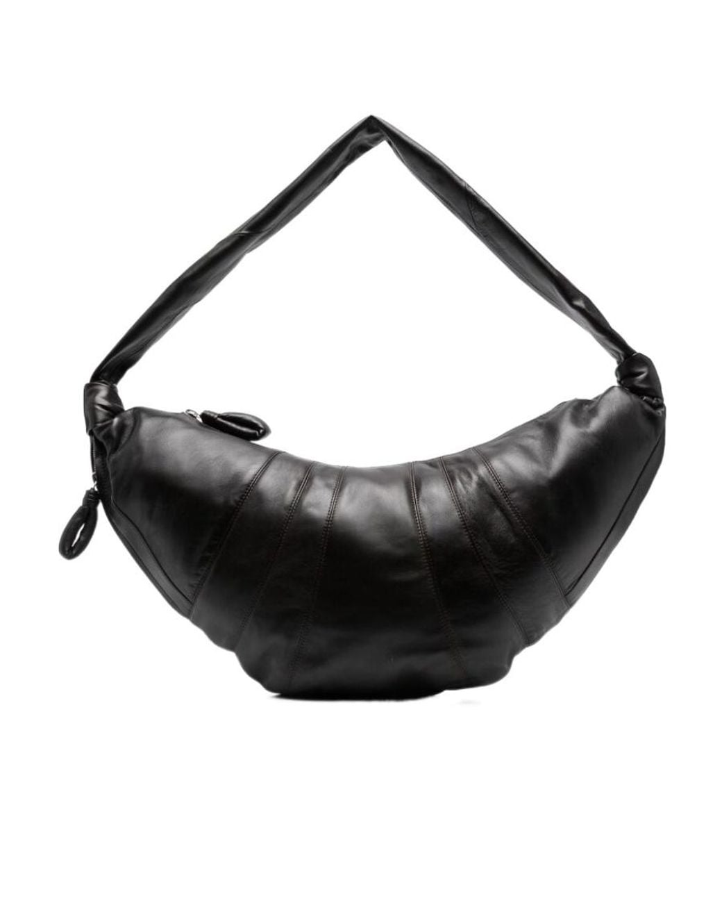 Lemaire Black Large Croissant Zipped Shoulder Bag for men