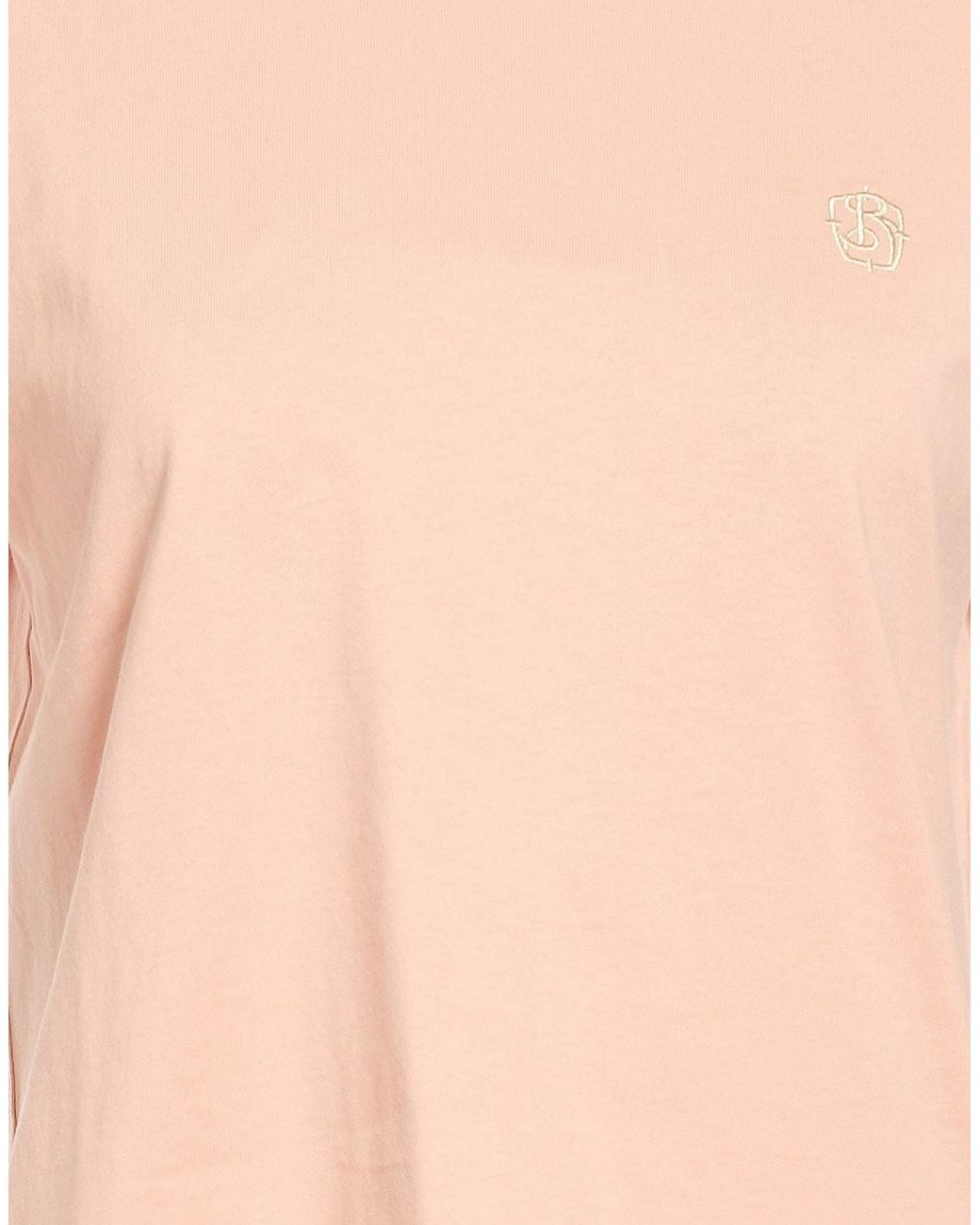 Burberry Pink Solid Color T-Shirts