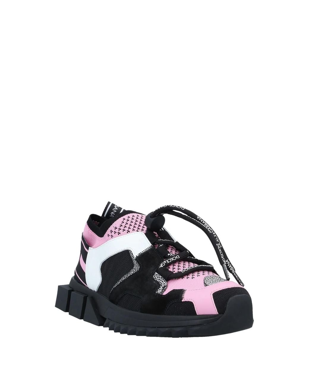 Dolce & Gabbana Black Color Block Sneakers