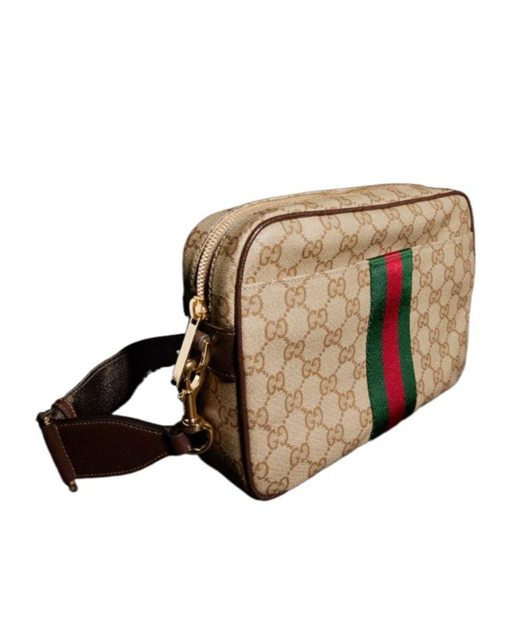 Gucci Multicolor Web Detailed Small Crossbody Bag for men