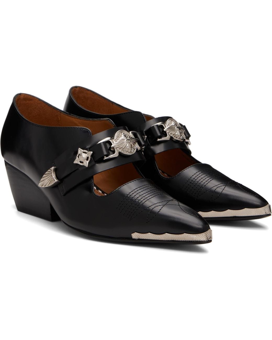Toga Black Polido High Heels