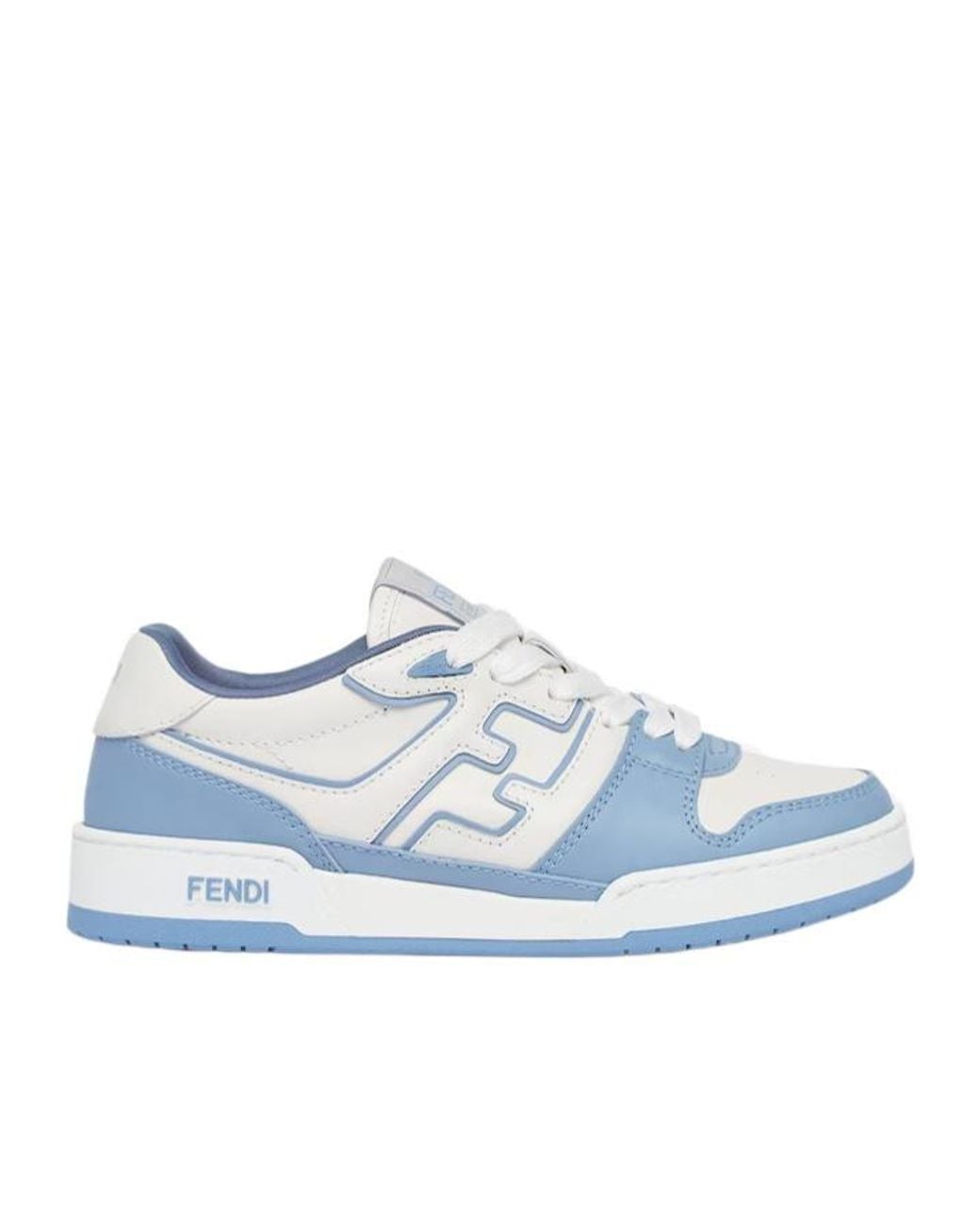 Fendi Blue Match Low-Top Sneakers