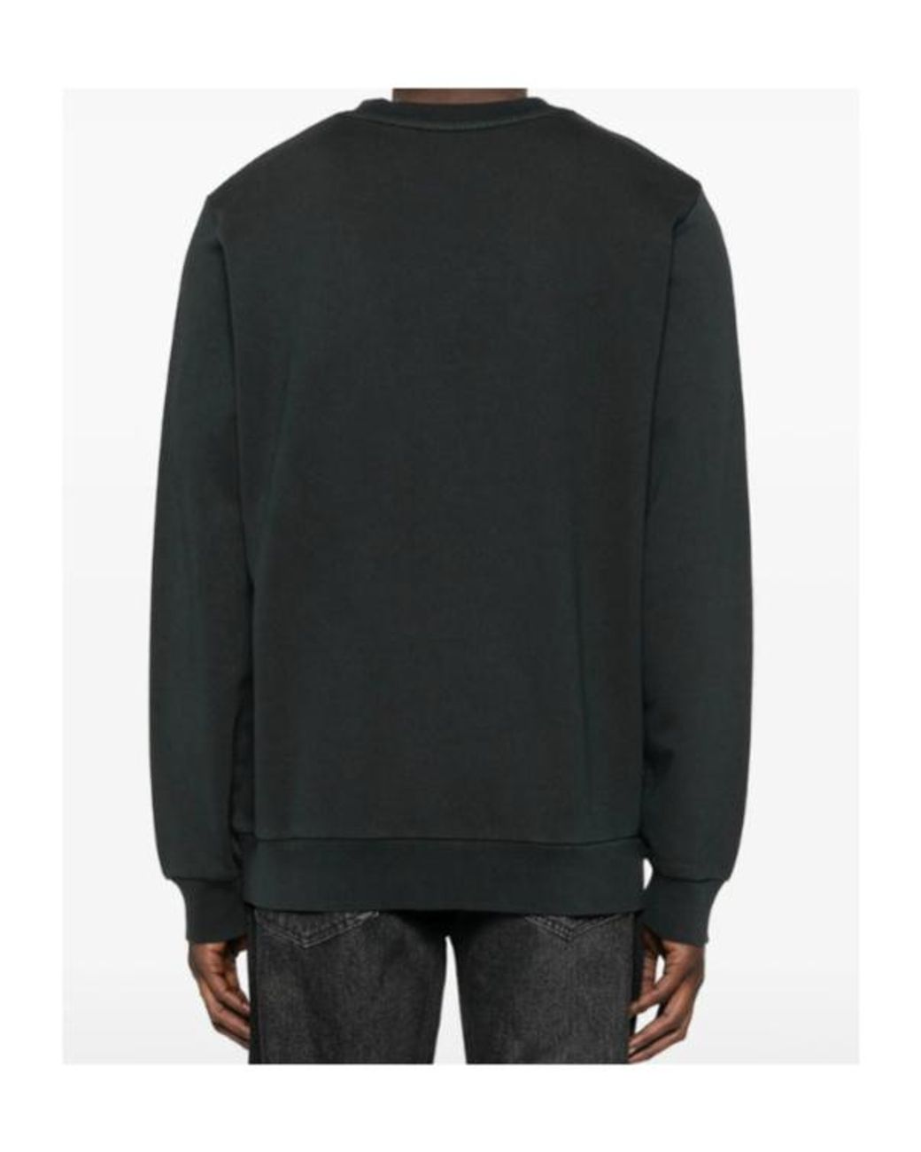 A.P.C. Black Logo Long Sleeved Sweatshirt for men