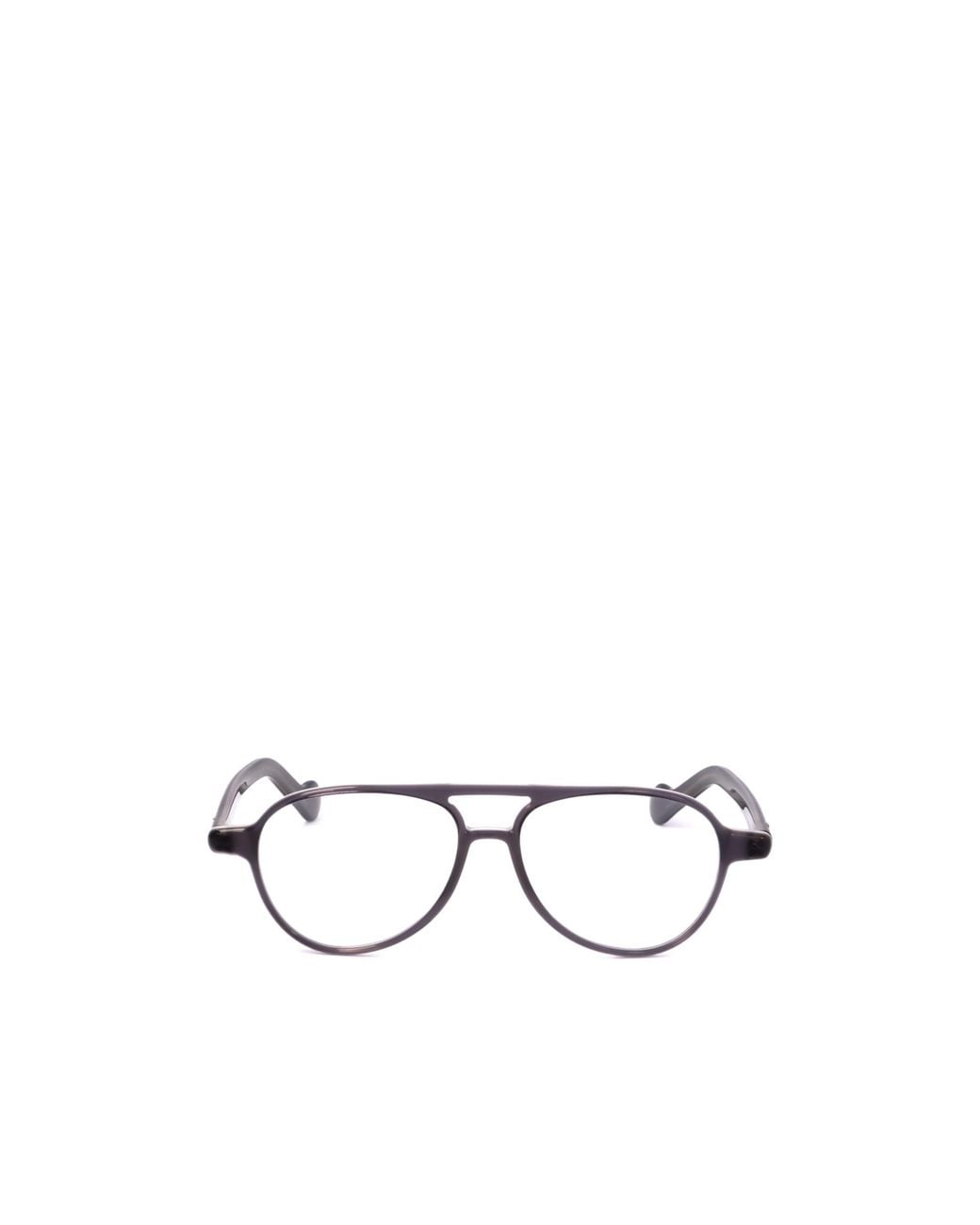 Moncler White Eyewear Pilot Frame Glasses for men