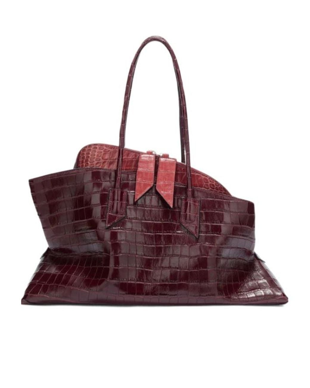 The Attico Red The La Passeggiata Medium Tote Bag
