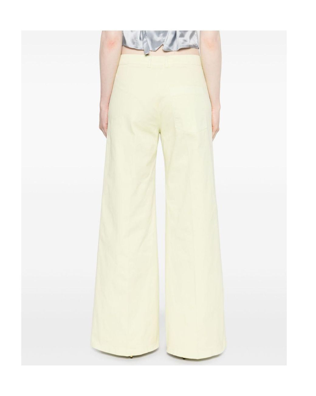 Forte_forte White Belt Loops Slacks