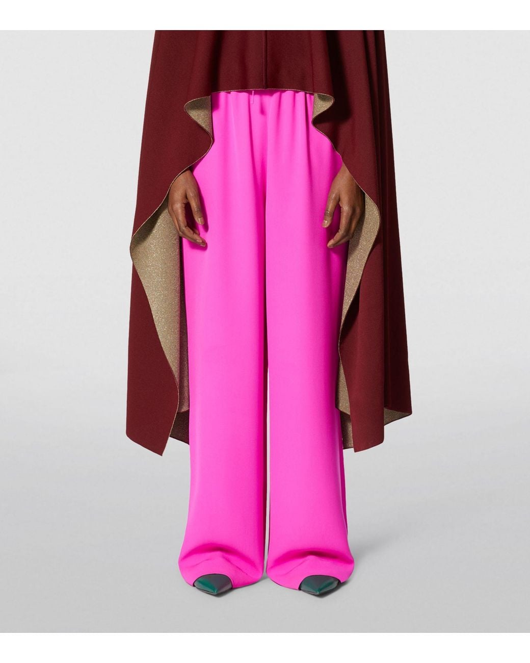 Valentino Pink Cady Couture Trousers