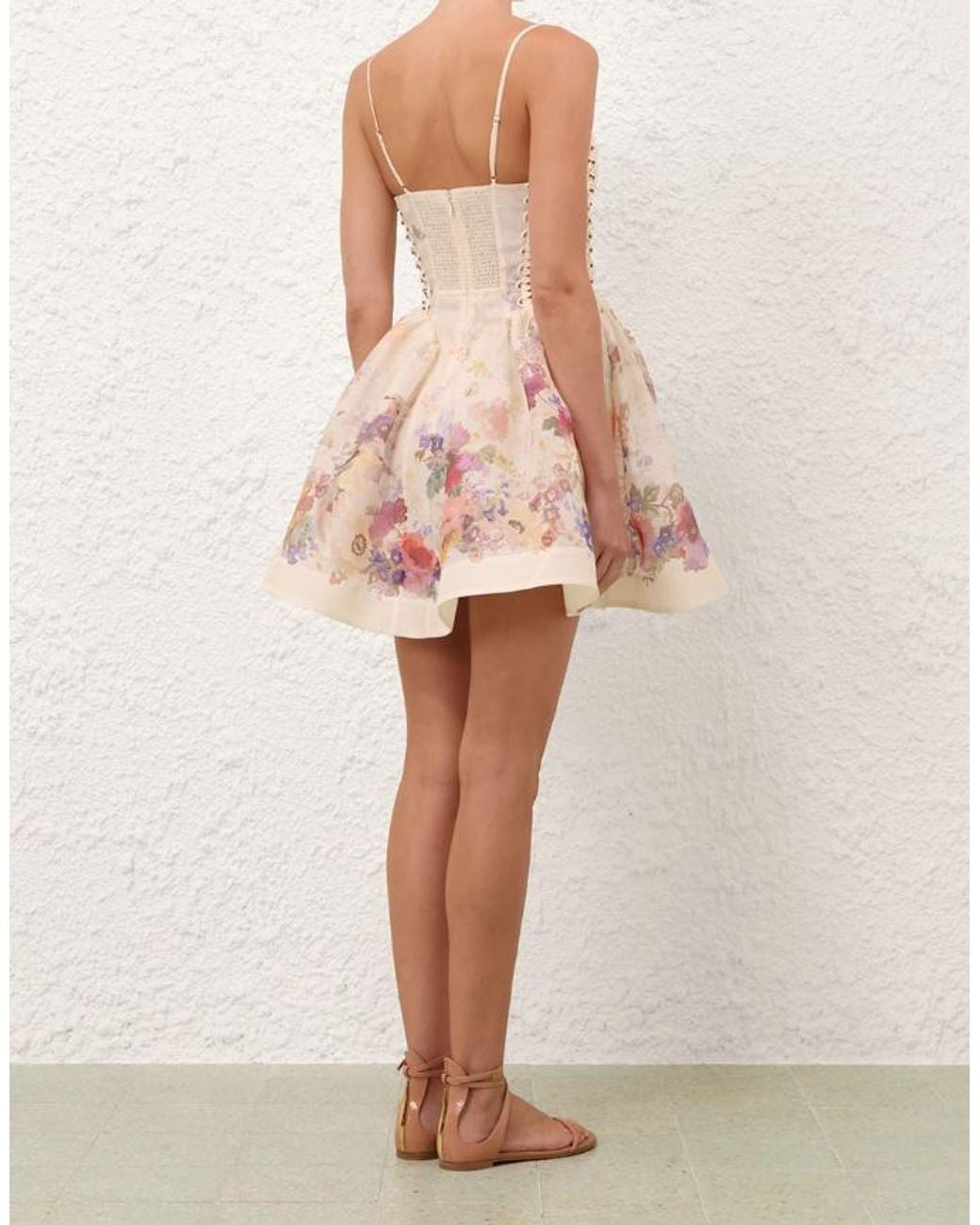 Zimmermann Pink Alchemy Beaded Mini Dress