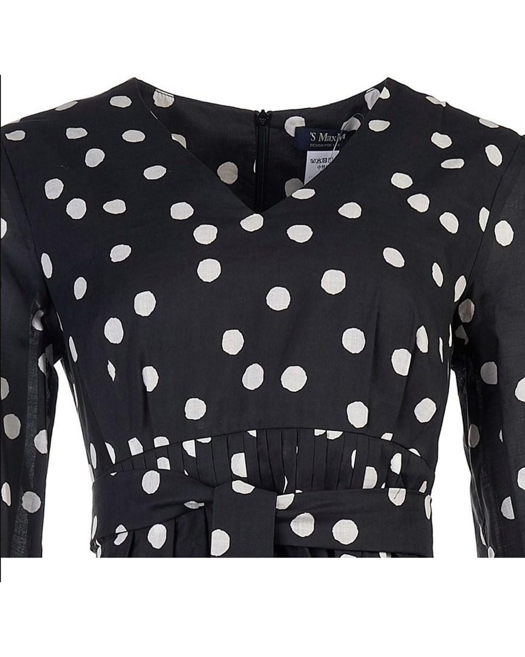 Max Mara Black Long-Sleeved Dress