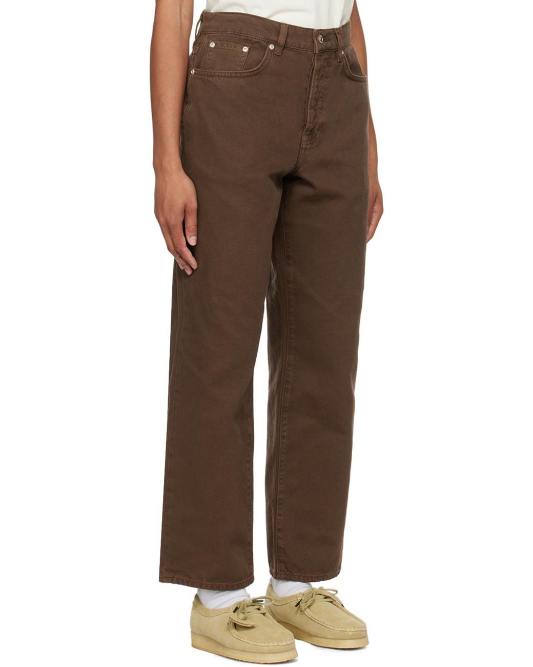 Stussy Gray Five-Pocket Trousers for men