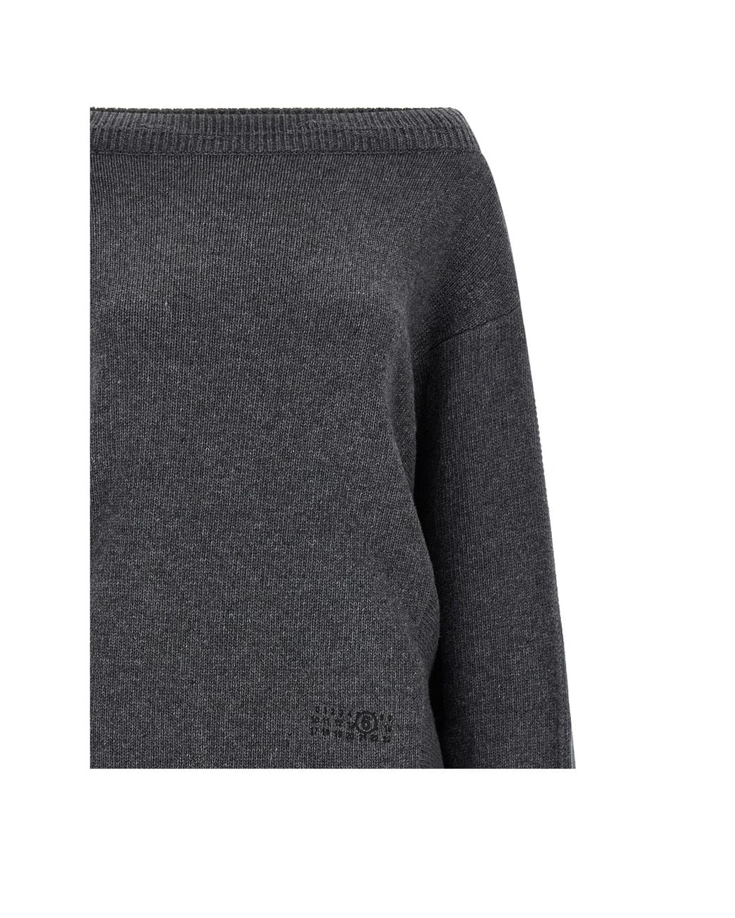 MM6 by Maison Margiela Blue Knitted Dress