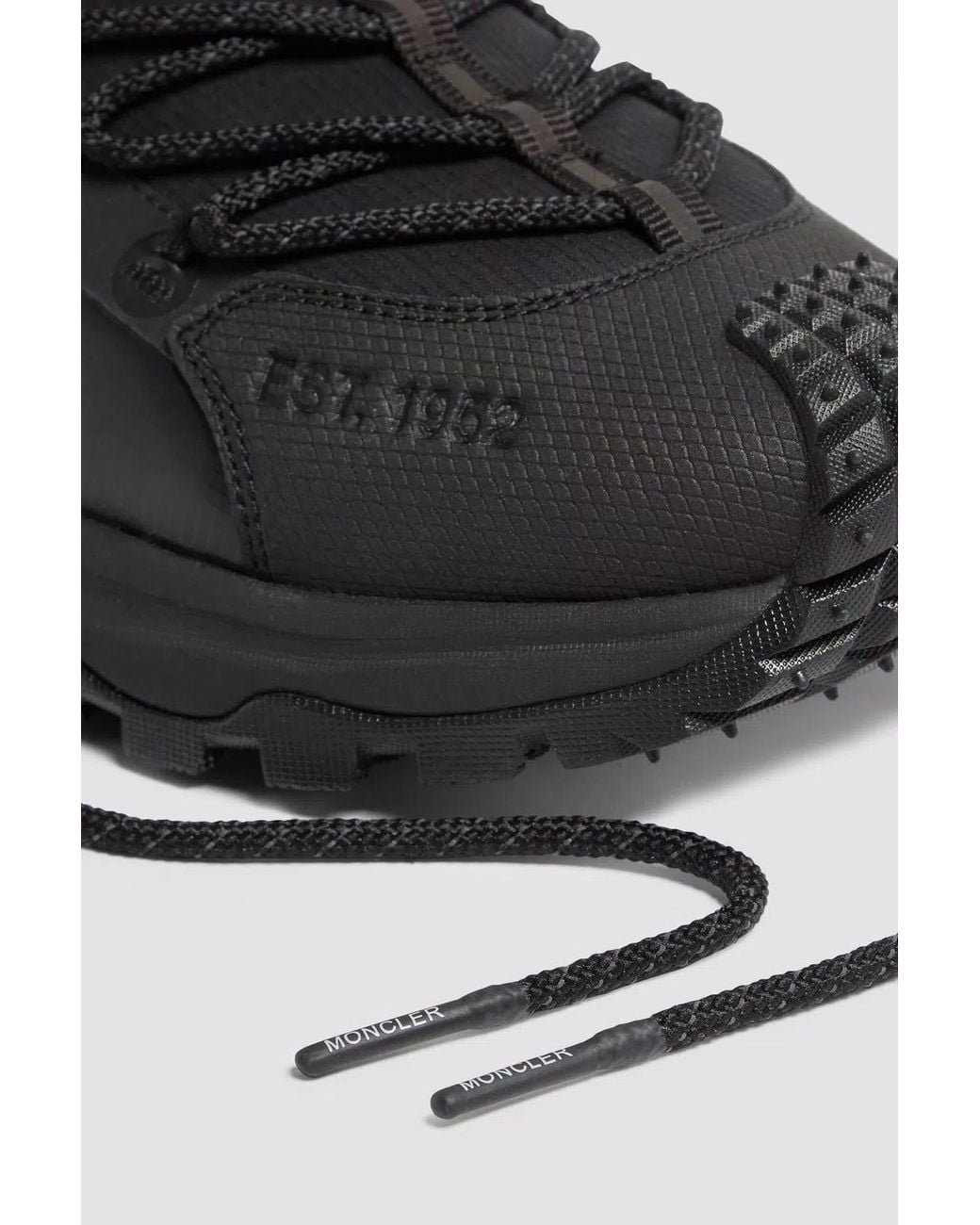 Moncler Black Trailgrip Lite 2 Lace-Up Trainers for men