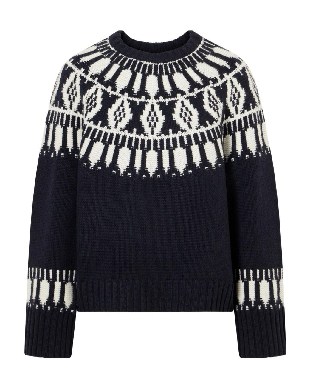 arch4 Black Jackson Fair Isle Cashmere Sweater