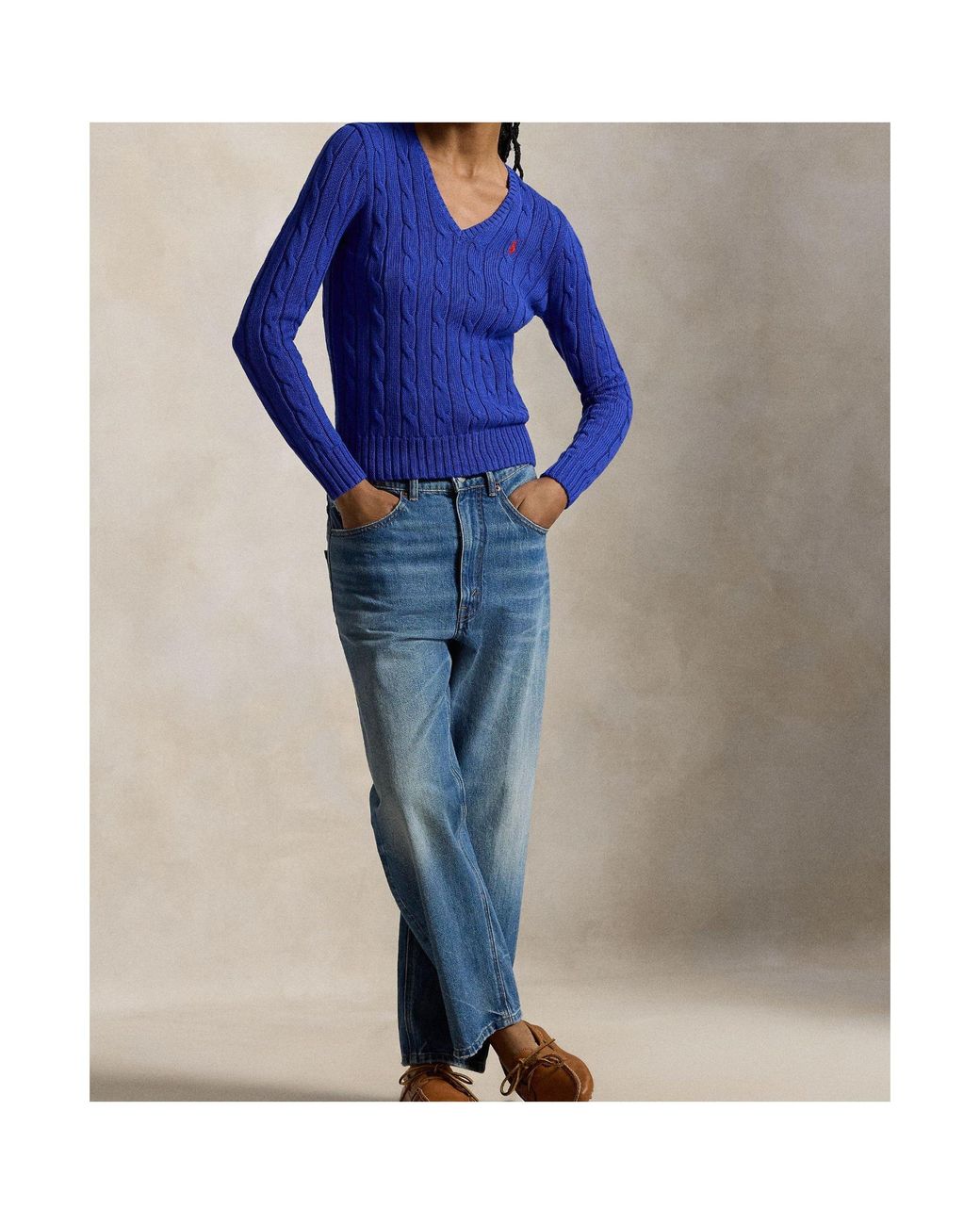 Polo Ralph Lauren Blue Logo Knit Sweater